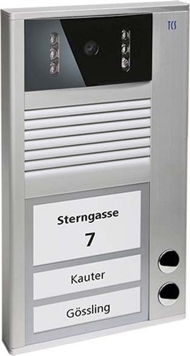 TCS Tür Control Video Außenstation 2Tasten 1-reih.AP si AVC12020-0010