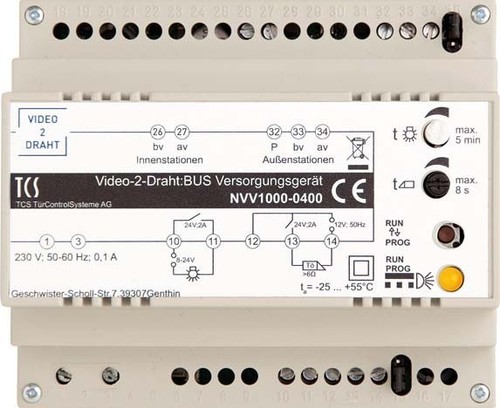 TCS Tür Control Versorgungs-/Steuergerät für Video-2-Draht NVV1000-0400