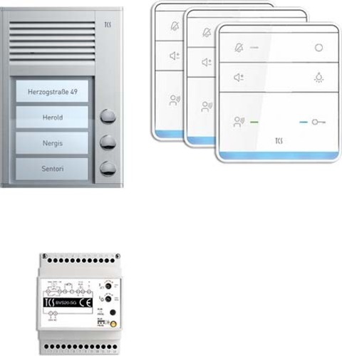 TCS Tür Control Paketlösung 3 Tasten AP,Freispr. PSC2330-0000