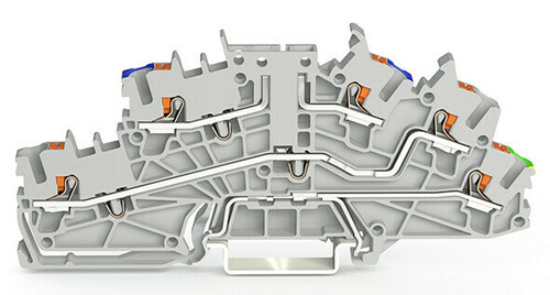 WAGO GmbH & Co. KG Installationsetagenklemme 2,5 mm² mit Drücker 2203-6640