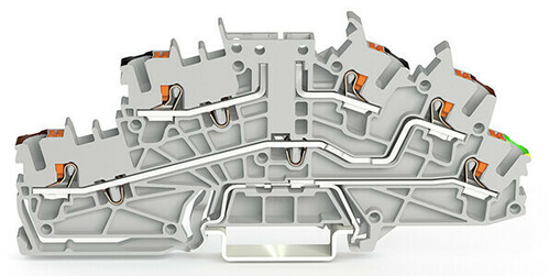 WAGO GmbH & Co. KG Installationsetagenklemme 2,5 mm² mit Drücker 2203-6643