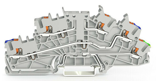 WAGO GmbH & Co. KG Installationsetagenklemme 2,5 mm² mit Drücker 2203-6661