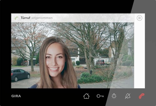 Gira Wohnungsstation Video AP 7 Türko schwarz 1209005
