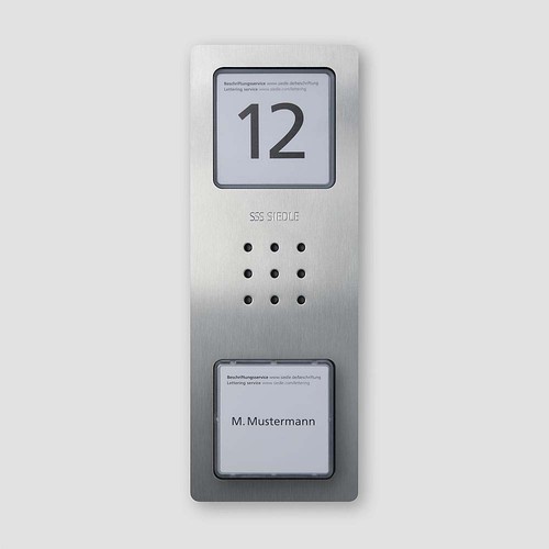 Siedle&Söhne Gehäuse-Oberteil Edelstahl gebürstet CA 812-1/CA 850-1 E