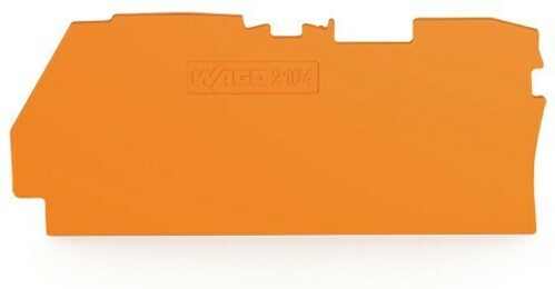 WAGO GmbH & Co. KG Abschlussplatte 1 mm, orange 2104-1292