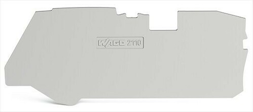 WAGO GmbH & Co. KG Abschlussplatte 1 mm, grau 2110-1291