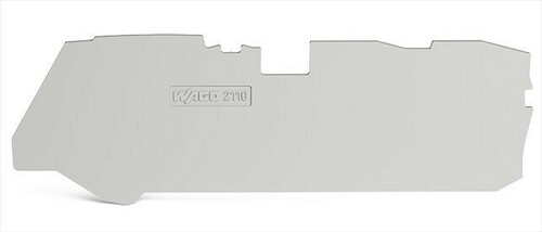 WAGO GmbH & Co. KG Abschlussplatte 1 mm, grau 2110-1391