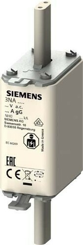 Siemens Dig.Industr. NH-Sicherungseinsatz G0 100A 500AC/440VDC 3NA3030
