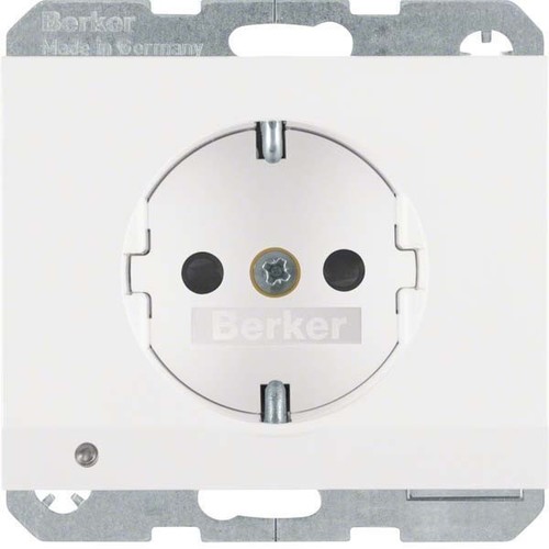 Berker SCHUKO-Steckdose pows/gl LED-Orientierg-licht 41097009 Berker SCHUKO-Steckdose pows/gl LED-Orientierg-licht 41097009