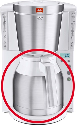 Melitta SDA Thermokanne f.1011-05,1011-07 Look Deluxe weiß/eds T