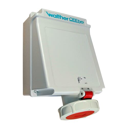 Walther Werke Wasserdichte Wandsteckdose 63A 5P 6h 168P