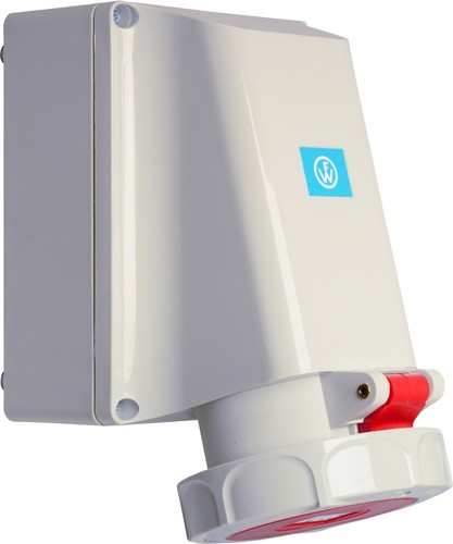 Walther Werke Wasserdichte Wandsteckdose 63A 5P 6h 169P Walther Werke Wasserdichte Wandsteckdose 63A 5P 6h 169P