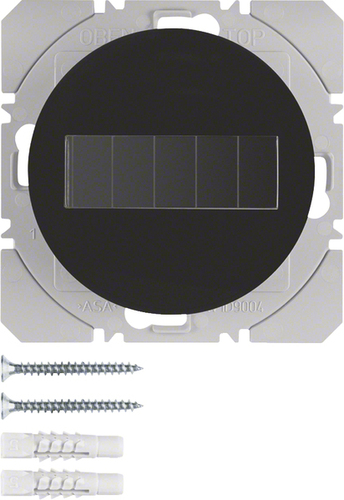 Berker KNX-Funk Wandsender 1-fach ch schwarz glänzend 85655131