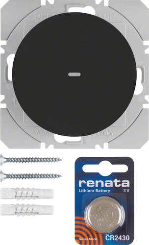 Berker KNX-Funk Wandsender 1-fach ch schwarz glänzend 85655231
