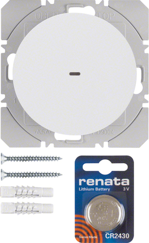 Berker KNX-Funk Wandsender 1-fach ch polarweiß glänzend 85655239