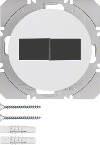Berker KNX-Funk Wandsender 2-fach ch polarweiß glänzend 85656139