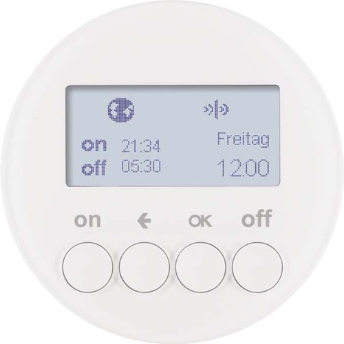 Berker KNX-Funk Zeitschaltuhr polarweiß glänzend 85745239