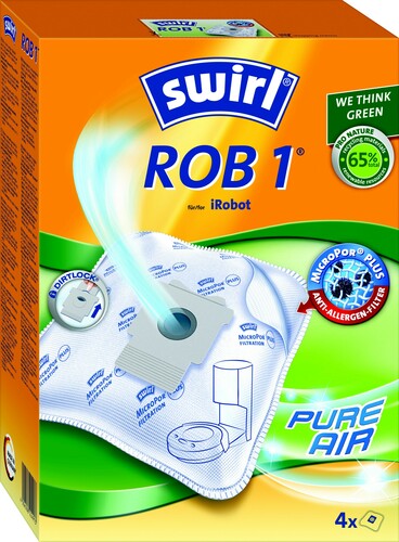 Swirl Staubbeutel für iRobot ROB 1 EcoPor VE4