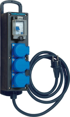 Walther Werke Steckdosenleiste Tragb.Vollgummi 16A 6400004A
