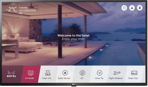 LG Hotel-LED-TV DVB-T2/C/S2 UHD,109cm,Centric 43US342H