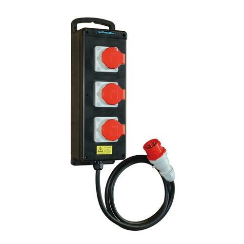 Walther Werke Steckdosenleiste Tragb.Vollgummi 16A 6410301