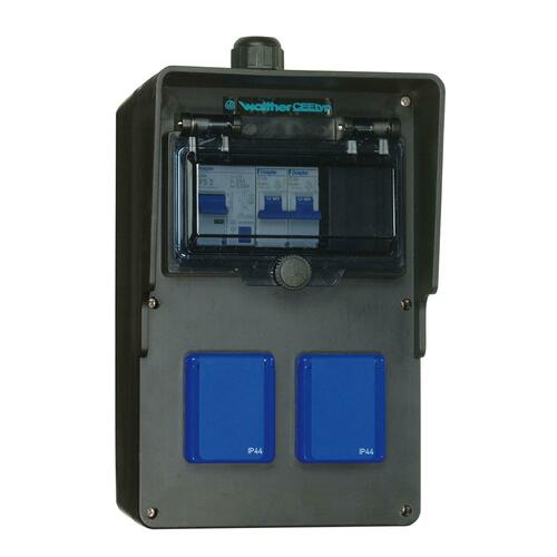 Walther Werke Steckdosenkombination Vollgummi, 25A 6440002 Walther Werke Steckdosenkombination Vollgummi, 25A 6440002