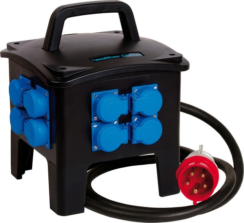 Walther Werke Steckdosenkombination Tragb.Vollgummi 16A 6490001A