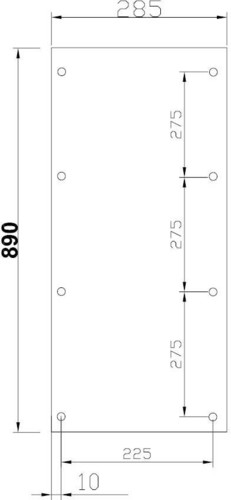 GSAB Elektrotechnik 1/3-Montageplatte für 2S1300 2M1-3-1000