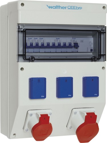 Walther Werke Steckdosekombination Kunststoff, 63A 6823004