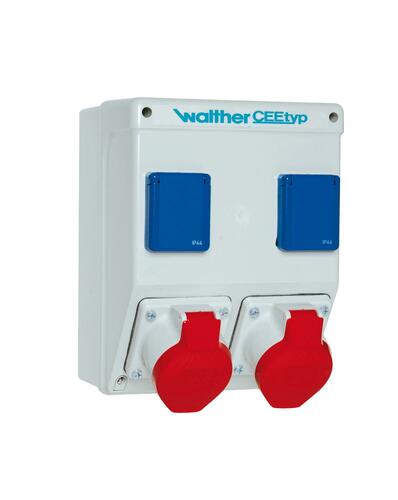 Walther Werke Steckdosekombination Kunststoff, 16A 6910201 Walther Werke Steckdosekombination Kunststoff, 16A 6910201