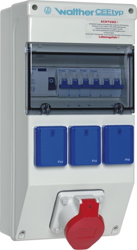 Walther Werke Steckdosekombination Kunststoff, 40A 6980107