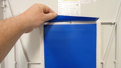 GSAB Elektrotechnik Schaltplantasche PVC, blau 99.88.10