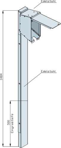 Walther Werke Satellitensäule 1 CEE-Abgang 16A 82710100