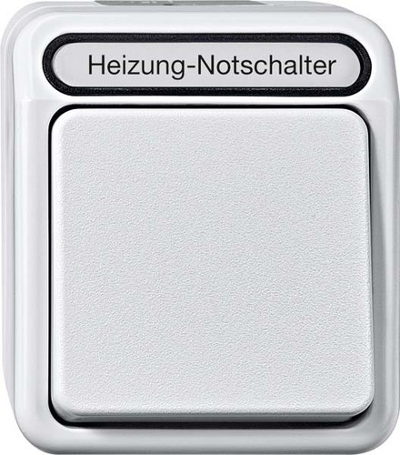 Merten Heizungs-Notschalter 2-polig, lichtgrau MEG3449-8029