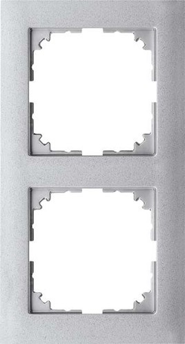 Merten Rahmen 2-fach ch aluminium MEG4020-3660