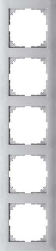 Merten Rahmen 5-fach ch aluminium MEG4050-3660