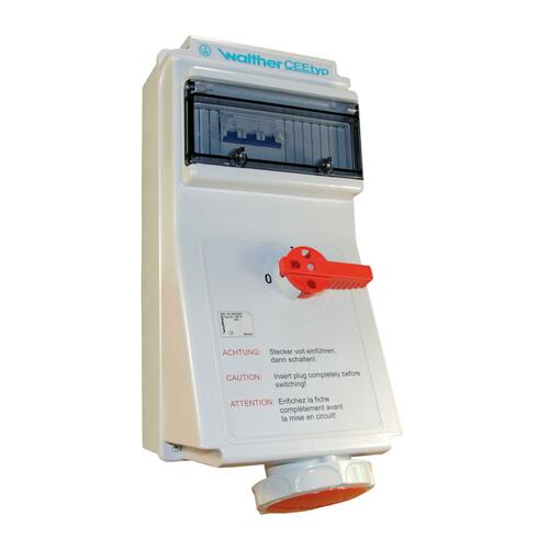 Walther Werke Wasserdichte Wandsteckdose 16A 3P 6h AL119306UD Walther Werke Wasserdichte Wandsteckdose 16A 3P 6h AL119306UD