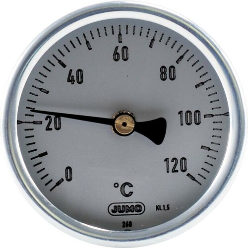 Jumo Bimetallthermometer Kl.1,5 0-120°C, EB-L 50mm 80000580