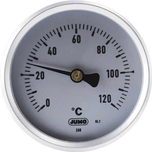 Jumo Bimetallthermometer Kl.1 0-120°C, EB-L 200mm 80001185