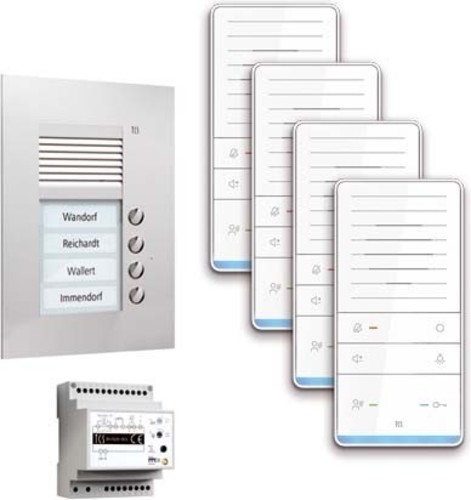 TCS Tür Control audio:pack Unterputz f.4WE m. Außenstation PUK PAUF041/001