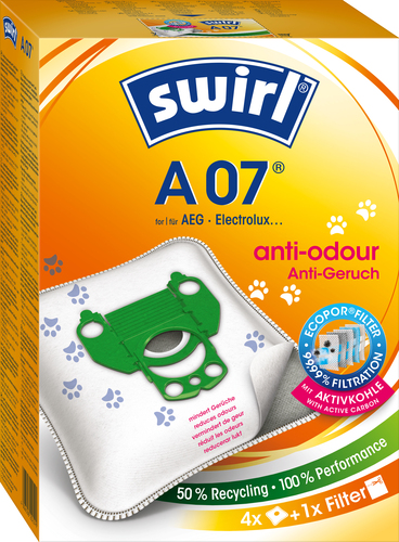 Swirl Staubbeutel für AEG A 07 Anti-Odour VE4