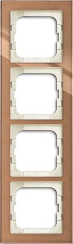 Busch-Jaeger Rahmen 4-fach braunglas 1724-283