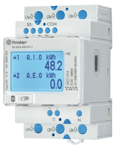 Finder Energiezähler multifunktional 7M.38.8.400.0312
