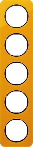 Berker Rahmen 5-fach orange tra./sw glanz 10152334