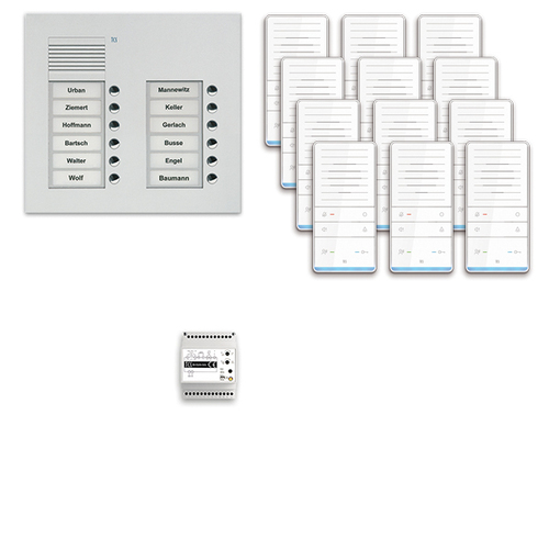 TCS Tür Control audio:pack Unterputz für 12 Wohneinheiten PAUF122/001