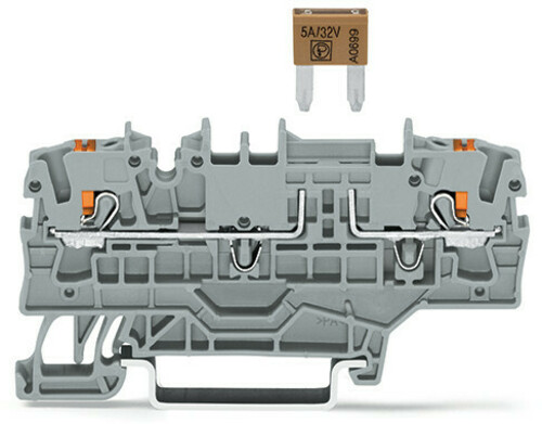 WAGO GmbH & Co. KG 2-Leiter-Sicherungsklemme ISO 8820-3,grau 2202-1981