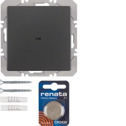 Berker KNX-Funk Wandsender 1-fach ch anthrazit samt 85655226