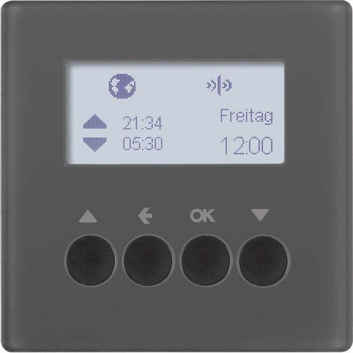 Berker KNX-Funk Jalousieschaltuhr anthrazit samt 85745126