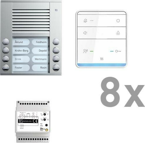 TCS Tür Control audio:pack PES08 ISW5010 8Tasten AP PAAF082/003