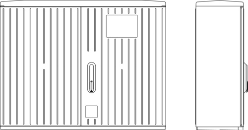 Elsta Mosdorfer Kabelverteilerschrank 870x1115x322mm A100-2MOIP44.RAL7035